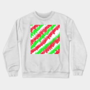 Red & Green Bright Splatter Crewneck Sweatshirt